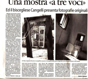 Una mostra "a tre voci" - La Gazzetta del Nord Barese